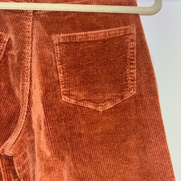 RAG POETS WOMENS SIZE 25 WAIST CROPPED CORDUROY PANTS RUST COLOR - Picture 9 of 16